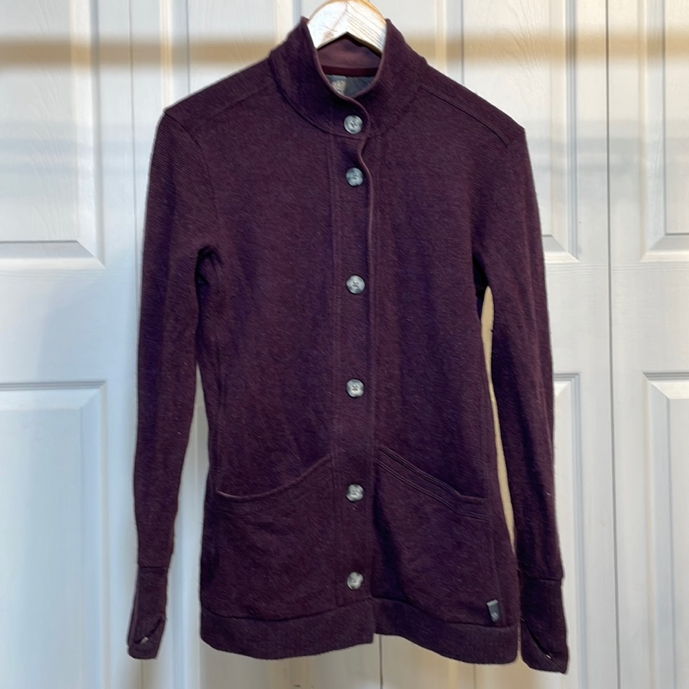 Mountain Hardwear Wool Blend Button Up Sweater Size Small